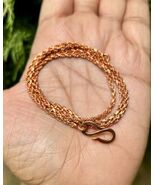 11 inch Pure Copper Rope Chain Anklet, Healing Copper Jewelry, Spiritual - $18.61