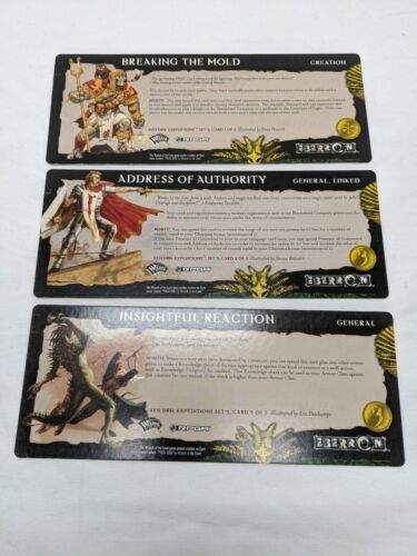 Lot Of (3) Dungeons And Dragons Campaign Cards Xen&#39;Drik Expeditions Set 3 - $10.25