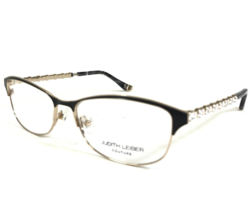 Judith Leiber Eyeglasses Frames Embrace Jet Black Gold Clear Crystals 55... - £125.43 GBP