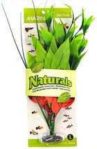 Marina Silk Naturals Red/Green Pickerel Soft Touch Artificial Aquarium Plant - £13.51 GBP