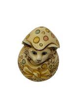 Harmony Kingdom Pot Bellys "April" Easter Calendar Cat Figurine - $12.34