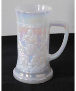 Vintage Federal Pearl Iridescent White Milk Glass Beer Stein Mug Tavern ... - £11.81 GBP