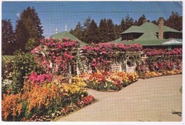 Postcard The Burchart Gardens Private Gardens Victoria British Columbia - £1.67 GBP