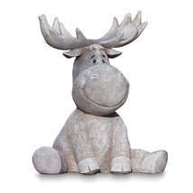 Pudgy Pals Outdoor Moose Statue - £39.86 GBP