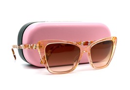 Kate Spade LUCCA/G/S 733 Peach Transparent Brown Gradient Authentic Sunglasses - £71.00 GBP