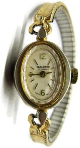 Primary image for TARLETON 17 Jewels Rare Vintage Gold Ladies Oval Watch Manual-Swiss PARTS REPAIR