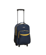 Rolling Backpack Wheels School Travel Wheeled Retractable Carry-on Handl... - $34.40
