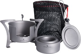 Boundless Voyage A-Ti2013C Titanium Alcohol Spirit Stove With Pot Stand For - $46.96