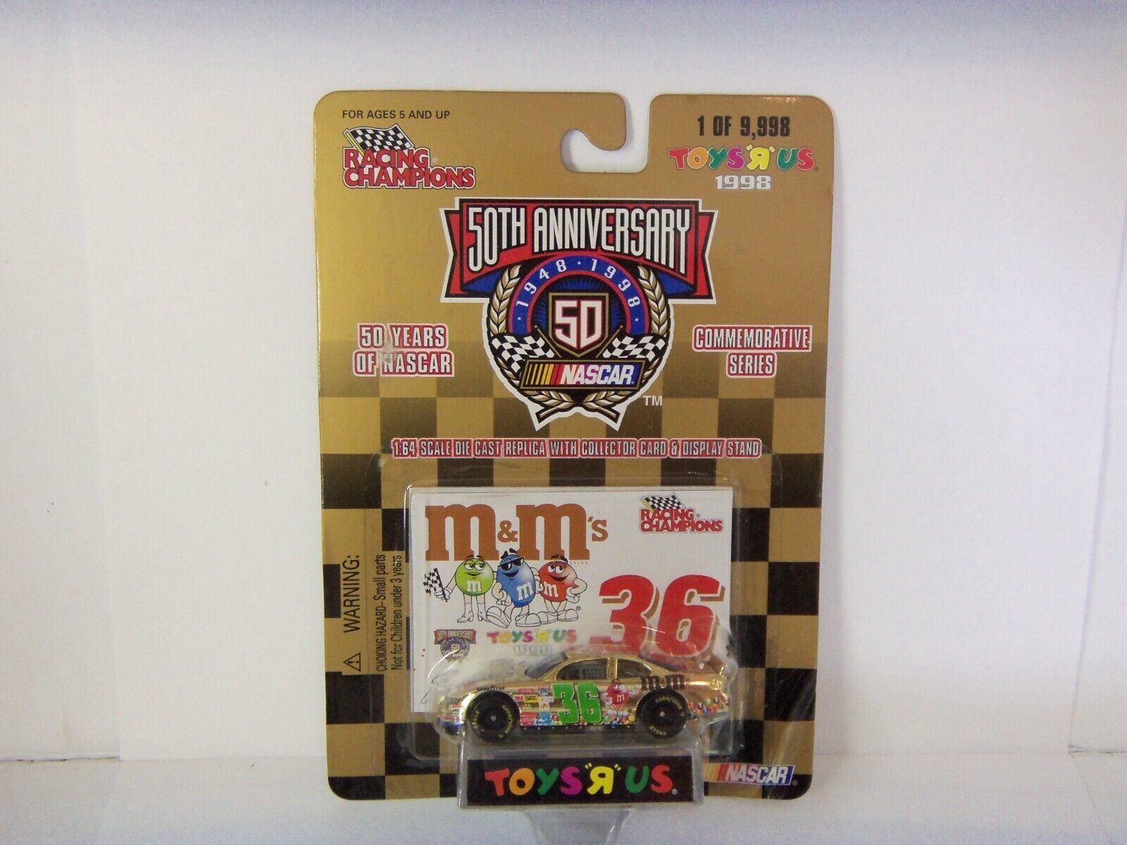 Primary image for RACING CHAMPIONS NASCAR 50th,  TOYS R US #36 M&M's