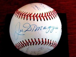Joe Dimaggio Vince &amp; Dom Dimaggio Chylak Hof Signed Auto Oal Baseball Jsa Loa - £1,474.02 GBP
