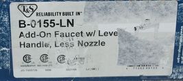 T S B 0155 LN Add On Faucet Lever Handle Less Nozzle Original Blister Wrap image 4