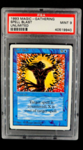 1993 MtG Magic the Gathering Unlimited Spell Blast Blue PSA 9 *Only 15 Higher* - £66.69 GBP