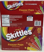 2 Packs Skittles Assorted Flavor Freezer Pops | 20 Pops Per Pack  40 Pops total - £8.85 GBP