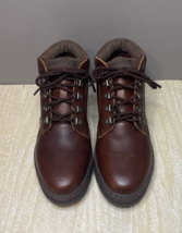 VINTAGE Timberland Leather Hiking Boots Women&#39;s Size 8 M Lace Up - £43.15 GBP