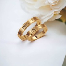 3.5mm Wedding Band Set-Elegant Wedding Set-Custom Engraved Bands-Wedding Rings  - $635.00+