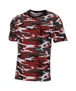 Red Camouflage Hot Weather 100% Cotton Short Sleeve T Shirt RN# 40191 SI... - $13.92