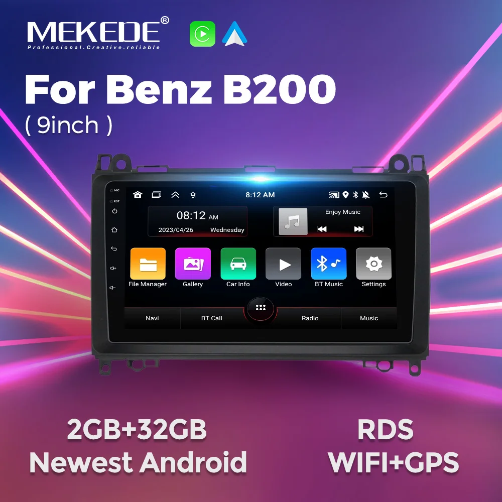 MEKEDE Car Radio Multimedia Player For Mercedes Benz B200 Sprinter W906 W639 AB - £99.41 GBP+