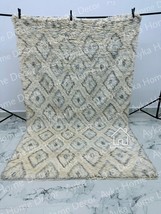 Custom abstract Morracan rug, Beni Ourain rug, Moroccan Boujaad rug, Berber rug, - £403.38 GBP