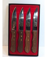 Four Uncle Jack&#39;s Steak Knives, heavy weighted, w/ Logo New - $1,225.08 MXN