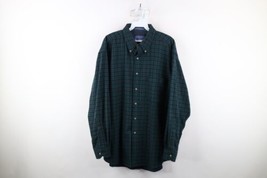 Vintage 90s Pendleton Mens Size Large Wool Collared Button Down Shirt Plaid USA - £54.45 GBP