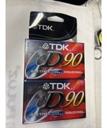 2  TDK D90 High Output Blank Audio Cassette Tape Type I Recordable NEW &amp;... - $189.30 MXN