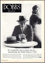 1950s Dobbs Hats PRINT AD &quot;The Dobbs Pinch n Tel&quot; BX2 - $6.64
