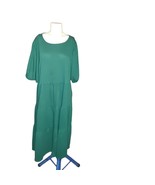 Ava Viv Tunic Smock Dress XLarge Puff Sleeve Polyester - £12.18 GBP