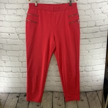 Nina Leonard Pants Womens Sz XL Pink Pull On Zipper - £12.43 GBP