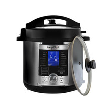 MegaChef 6 Quart Stainless Steel Electric Digital Pressure Cooker with Lid - $120.03