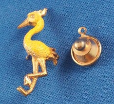 Vintage Yellow Bird Hat or Lapel Pin - $14.10