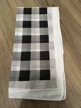 Black and White Checkered Bandana Towel Scarf Checker Cotton NEW 21&#39;&#39;x21&#39;&#39; - £3.09 GBP