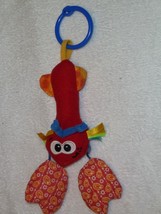 INFANTINO RING LINK CLIP ON BABY INFANT CHIME RATTLE TOY LOBSTER STUFFED... - $22.76