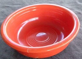 Vintage Fiesta Red (Orange) 4.75&quot; Fruit Bowl - Repaired - Hlc Collectible - £15.81 GBP