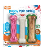 Nylabone Puppy Chew Toys &amp; Treat | Chicken &amp; Bacon Small/Regular - Up to... - $31.30 CAD