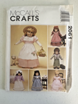 McCall's Crafts 2061 Pattern 18" Doll Clothes Uncut Vintage 1999 - $9.10