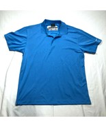 Nike Golf Polo Shirt Mens L Blue Collared Short Sleeve Loose Dri-FIT FD ... - £13.44 GBP