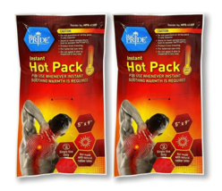 Med Pride Instant Hot Packs Therapies 5&quot;X9&quot; Smoothing Warmth 2 Pack - £10.70 GBP