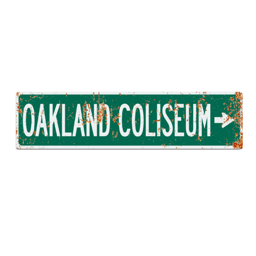 Primary image for Retro Oakland Coliseum Road Sign