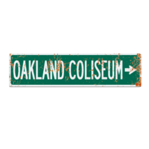 Retro Oakland Coliseum Road Sign - £23.15 GBP