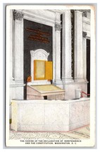Shrine of the Declaration of Independence Washington DC UNP WB Postcard Y14 - £3.17 GBP