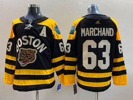 #63 Jersey For Men&#39;s Boston Bruins Brad Marchandd - £31.59 GBP+