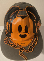 Disney Parks Mickey Mouse DJ Hat Adult Cap Headphones Gray Orange - £11.07 GBP