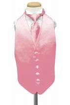 Rose Petal Luxury Satin Kids Tuxedo Vest - £35.18 GBP