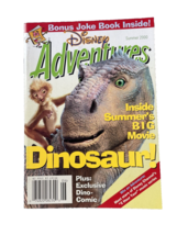 Vintage Disney Kids Magazines Adventures 2000 Dinosaurs Joke Book Magazine - $3.94
