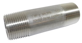 SCI CVC050136 1?  4? Schedule 40 304/304L Stainless Steel Welded Nipple - $12.85
