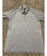 Lululemon Gray Polo Shirt - Men&#39;s Large -Live in Practice - $40.53 CAD