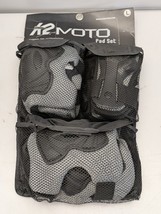 K2 Sports MOTO Protective Gear 3-Piece Pad Set - Gray Black, Mens (Large) - $22.76