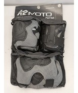 K2 Sports MOTO Protective Gear 3-Piece Pad Set - Gray Black, Mens (Large) - $31.22 CAD