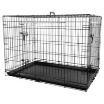FLAMINGO Pet Wire Cage with Sliding Door Mezo XL 70x109x77 cm Black - £109.50 GBP