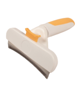 Pet Hair Shedding Grooming Comb Dogs Cats Self Cleaning Curved Edge - $14.96 CAD